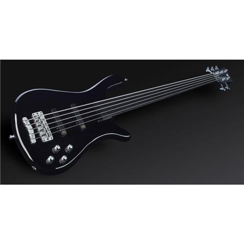 RockBass Streamer NT I 5-String Solid Black High Polish Fretless